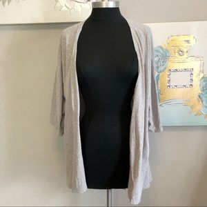 Lularoe Three-Quarter Sleeve Gray Cardigan